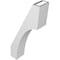 Ekena Millwork 4-in. W x 10-in. D x 22-in. H Westlake Architectural Grade PVC Knee Brace BRCP04X10X22WTL - alternate 6
